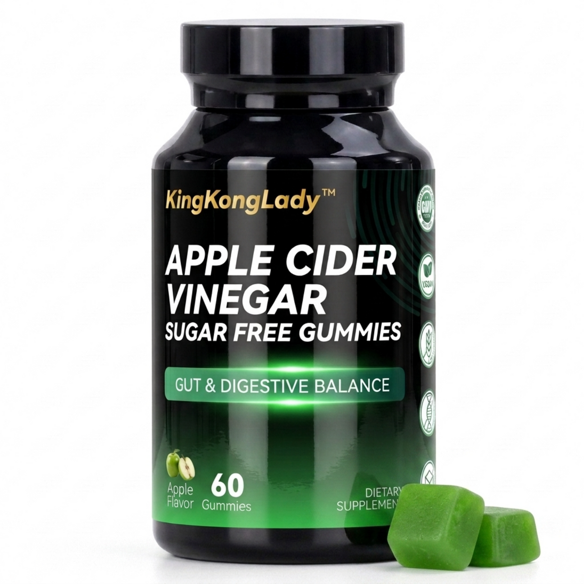 KingKongLady Lion's Mane Sugar Free Gummies bottle