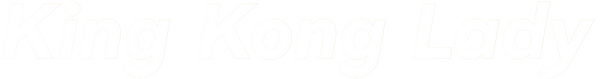 KingKongLady white wordmark logo.